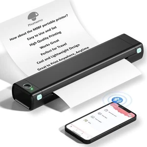 Phomemo M08F Bluetooth Portable Thermal Printer Support 8.5" X 11" US Letter - Picture 1 of 15