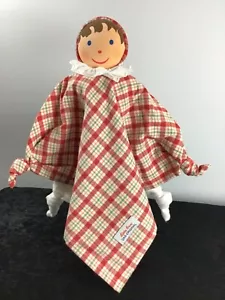 Käthe Kruse,Schmusetuch,Schnuffeltuch,Baby,Puppe,kariert,klein,im Beutel - Bild 1 von 9