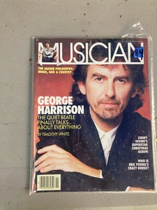 George Harrison Musician Magazine Issue 109 November 1987 Beatles VG+ free shipp - Picture 1 of 1