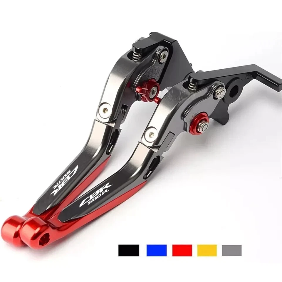 Juego de palancas de freno de embrague extensibles ajustables CNC para Honda CBR500R 2013-2024 Foto 1 de 4