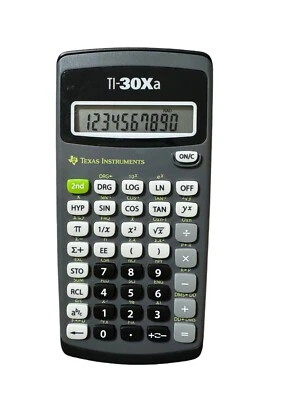 Texas Instruments Ti-30Xa Calculator  - Works - No Cover - Image 1 of 4