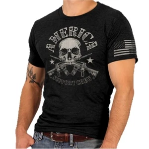 America Support Crew T-Shirt - Bild 1 von 2