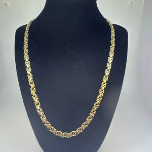 14KT Yellow Gold Byzantine Necklace 38.gr—6.5mm - Picture 1 of 5