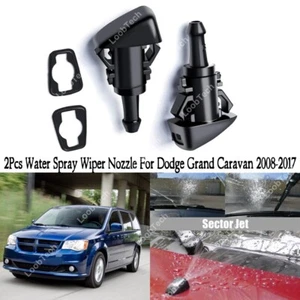 Boquilla limpiaparabrisas pulverizadora para Dodge Grand Caravan 2 piezas parabrisas delantero lavadora jet - Imagen 1 de 14