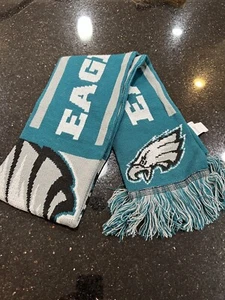 Bufanda Philadelphia Eagles Big Logo Rayas 2 Caras NFL 65 pulgadas Logotipo Equipo Adulto. - Imagen 1 de 3