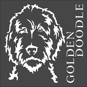 Plantilla de 1-5,5 x 5,5 pulgadas, (VA-36) Golden Doodle (6 mil)***** - Imagen 1 de 2