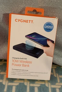 CYGNETT CHARGEUP SWIFT 10K WIRELESS POWER BANK 💫 - Picture 1 of 4