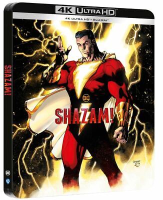 Shazam (4K UHD + Blu-ray Steelbook) Exclusive Comic Cover - Brand New & Sealed • 27.90€