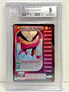 1x DBZ CCG SPICE PUNISHER LV4 HOLO FOIL BAÚLES SAGA LIMITED POP 1 GRADO BGS 9 - Imagen 1 de 1