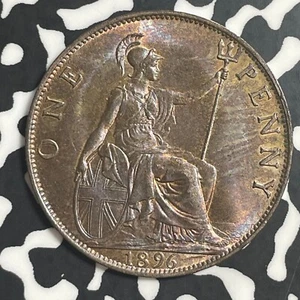 1896 Great Britain 1 Penny Lot#T3612 High Grade! Beautiful! - Picture 1 of 2