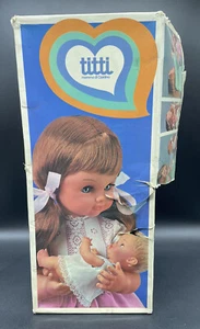 1972#VINTAGE SEBINO BAMBOLA DOLL TITTI MAMMA CON CIALDINO VERSIONE #[LV - Picture 1 of 7