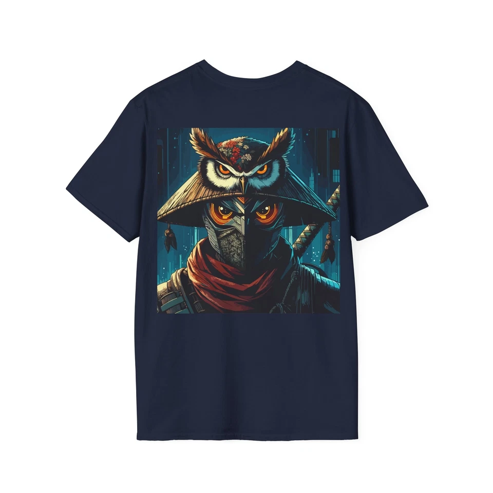 Camiseta unissex estilo macio Tatarimokke, Flute the Owl Yokai - Imagem 1 de 1