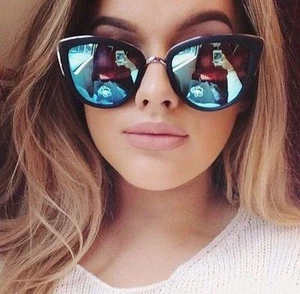 Sunglasses  Cat Eye RONETTE Women  Mirror Reflective Lens Shadz GAFAS girl INSTA - Picture 1 of 26
