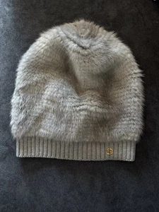 Rare Vintage Gucci Tom Ford Era Hat Beanie Grey Fur L Women’s - Picture 1 of 7