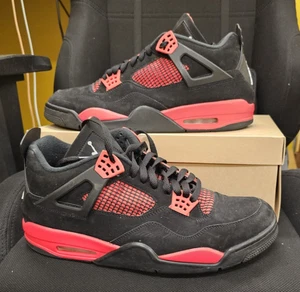 Jordan 4 Retro Red Thunder Size 14 – Missing Insoles - Great Condition - Picture 1 of 13