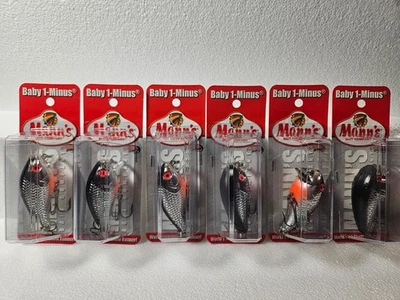 Mann's Bait Company Baby 1- (6 lures of Chrome/Black) - Image 1 of 2