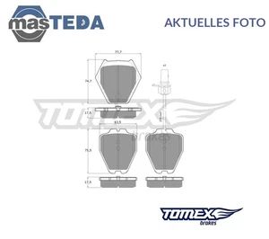 TX 15-12 SATZ BREMSBELÄGE BREMSKLÖTZE VORNE TOMEX BRAKES NEU OE QUALITÄT - Bild 1 von 6