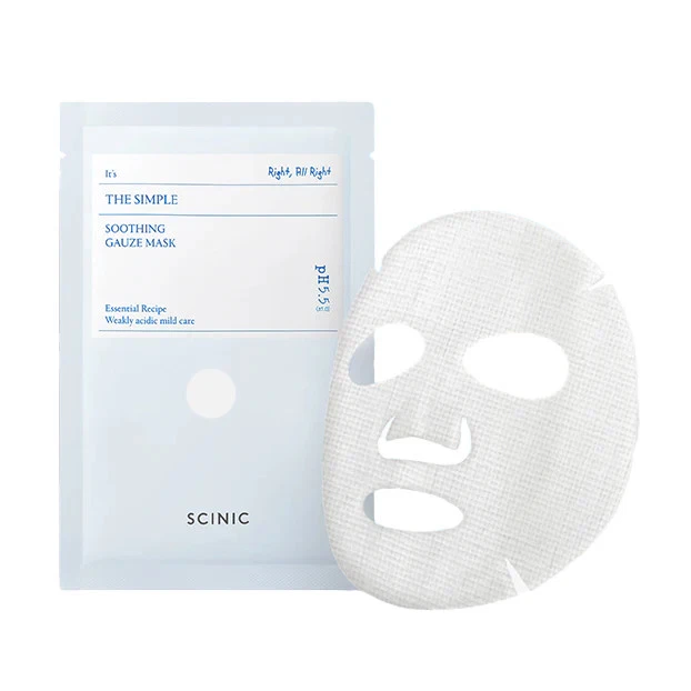 SCINIC The Simple Soothing Gauze Mask 25ml x 5pcs Foto 1 de 1