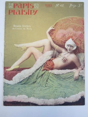 Paris Plaisirs #42  Dec. 1925  VG/FN  Scarce Burlesque / Theatre Magazine! Foto 1 de 4