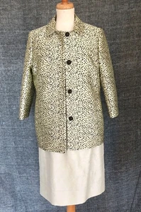 L.K. Bennett Light Green Silk Dress and Jacket Suit UK 12 Excellent Condition - Picture 1 of 12
