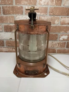 Vintage Maritime All Round White Masthead Lamp.BT400. Copper, Brass, Electric. - Picture 1 of 11