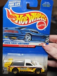 Camión Pennzoil Hot Wheels Pikes Peak Tacoma 1999 primeras ediciones #19/26 sin usar, en caja - Imagen 1 de 4