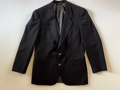 Blazer Pierre Cardin Vintage Para Hombre Lana Pura Azul Marino Talla 38 R Hecho en EE. UU. LEER Foto 1 de 4