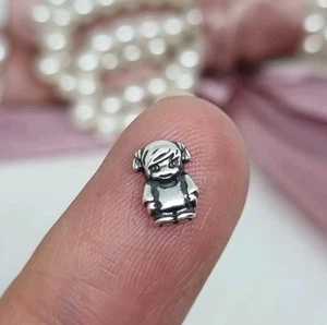 Genuine Pandora Little Girl Petite Floating Locket Charm S925 ALE ๐ R43c - Picture 1 of 2