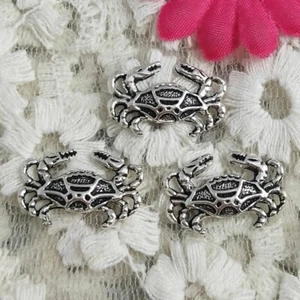Envío gratuito 110 piezas conectores antiguos de cangrejo de plata 20X13MM H-2712 - Imagen 1 de 4