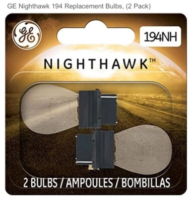Quantity 12- GE Lighting NightHawk 194NH/BP2 Automotive Instrument, Min Bulb, - Image 1 of 4