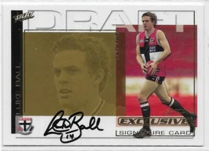2002 Select SPX Draft Pick Signature (DS2) Luke BALL St. Kilda + - Picture 1 of 1