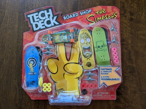 The Simpsons Tech Deck Board Shop NEW RARE Cover