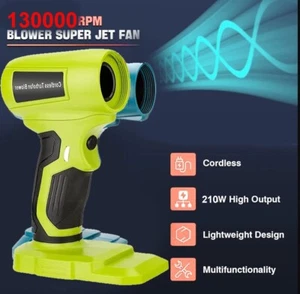 Jet Dry Blower Kabelloser Jetgebläse für Ryobi 18V Akku cordless Turbofan Blower - Bild 1 von 8