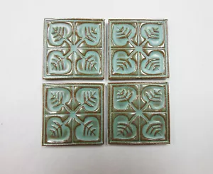 Azulejos de mosaico focal de cerámica, azulejos artesanales hechos a mano turquesa de 2", juego de 4, T11 - Imagen 1 de 3