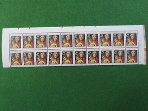 Sc# 2710 CHRISTMAS MADONNA & CHILD 29¢ 1992 Block OF 20 MNH Doc - Picture 1 of 3