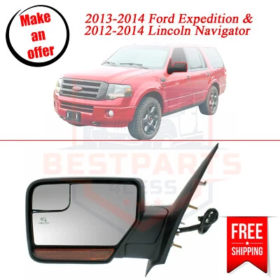 NUEVO espejo retrovisor eléctrico con memoria, izquierdo, plegable, térmico para Ford Expedition 2013-2014 Foto 1 de 4