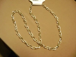 NWT- PURE EXPRESSIONS SMOOTH & TEXTURED  24" LENTH LINKED CHAIN NECKLACE - Picture 1 of 6