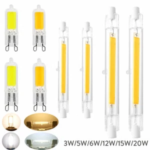 R7S 78mm 118mm COB Glass Tube LED 3W 5W 7W 12W 15W 20W Replace Halogen Lamp GL - Picture 1 of 18