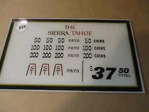 Máquina Ranura Topper Plástico (SIERRA TAHOE) $37.50 Jackpot - Imagen 1 de 4