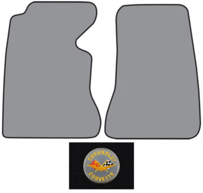 Alfombrilla Chevrolet Corvette 1961-1962 con logotipo de bucle 2 piezas Foto 1 de 2