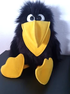 Uni-Toys Handpuppe Rabe Abraxas Plüsch Stofftier Vogel 40 cm waschbar - TOP! - Bild 1 von 7