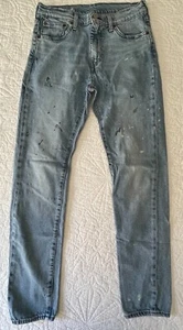 Levis 510 Distressed Blue Jeans Big E Tag Mens Size 30 x 32 - Picture 1 of 18