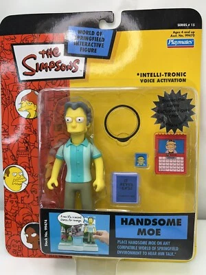 Simpsons Handsome Moe Action Figure WOS MOC Series 15 World Of Springfield RARE! - Image 1 of 4