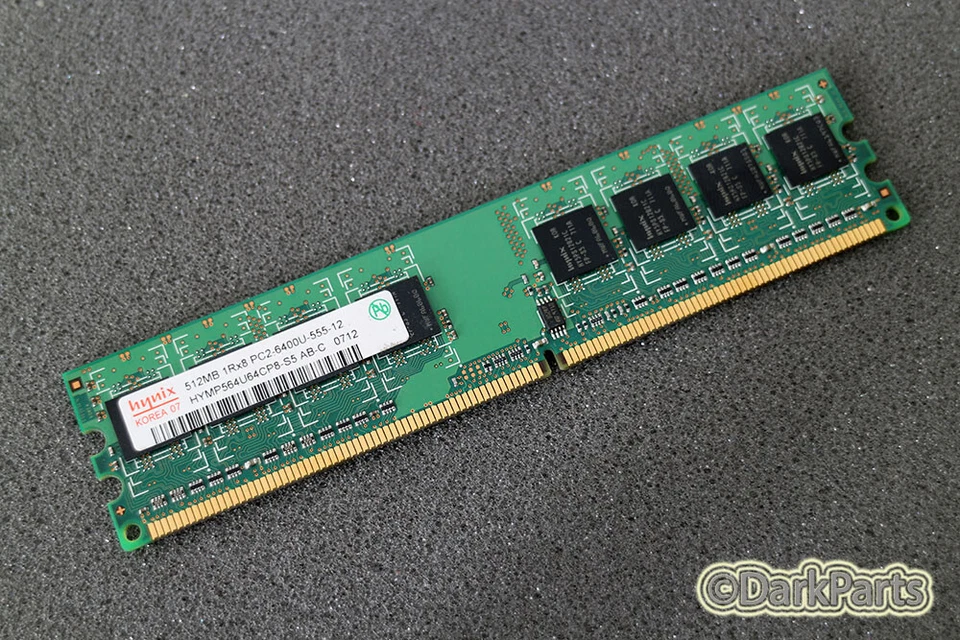 Hynix HYMP564U64CP8-S5 PC2-6400U-555-12 512MB Memory RAM DDR2-800 - Image 1 of 1