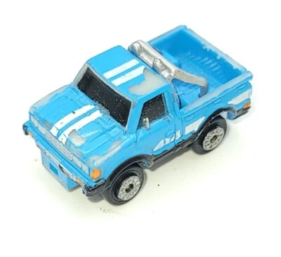 Vintage Galoob Micro Machines DATSUN 4x4 Off Road Pickup Blue White Stripes G - Image 1 of 4
