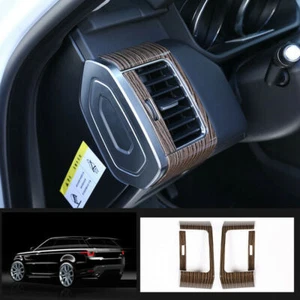For Rover Range Sport 2014-2017 Wood Grain Gashboard Air Outlets Vent Cover Trim - Picture 1 of 8