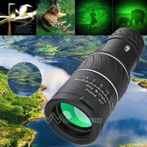 40X60 Monocular Day Night Vision BK7 Prism Spotting Scope High Power Waterproof - Picture 1 of 18