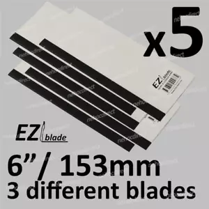 5 x EZIblade Squeegee 6"/153mm - Plastic/Rubber with 3 in 1 use - Picture 1 of 2