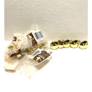Vintage Cabinet Drawer Pull Knobs Hardware Gold Metal Set of 12 - Picture 1 of 5