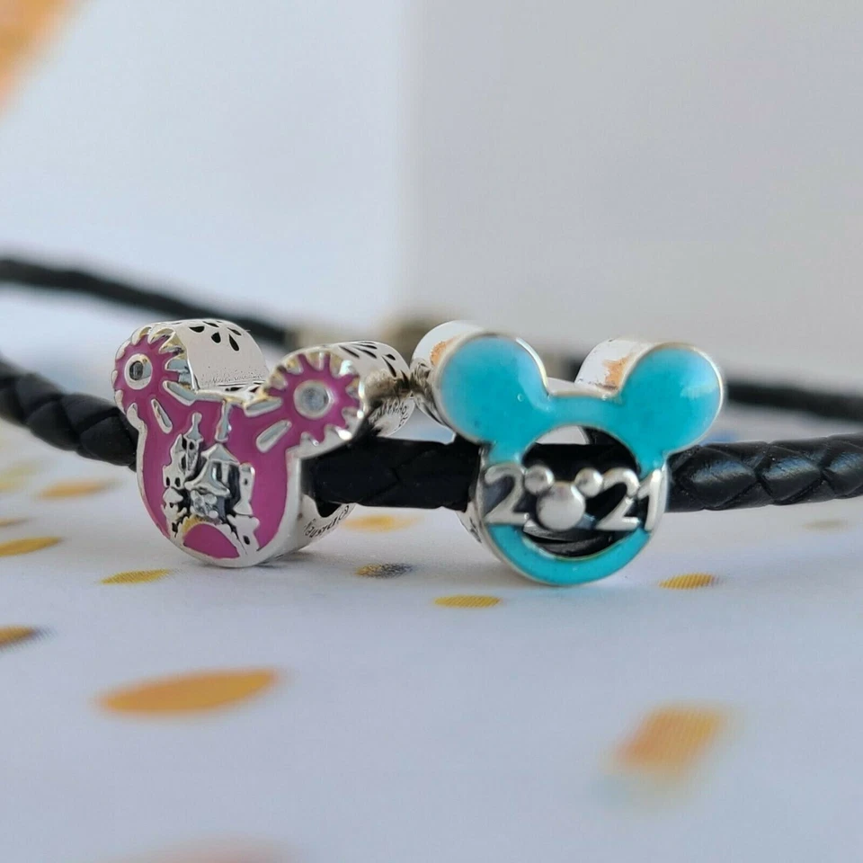 New Authentic Pandora  Disney Parks Mickey Mouse Icon 2020 And 2021 Charms  - Image 1 of 4